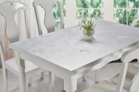 Rouleau de film de nappe en PVC gaufré, transparent / coloré, imperméable et résistant à l'huile pour la restauration et la maison