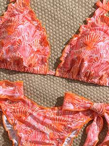 Bikini de Diseño Juvenil con Copa Triangular de Poliéster, Bikini Personalizado al por Mayor, Bikini Sexy de Verano - Product Image 5