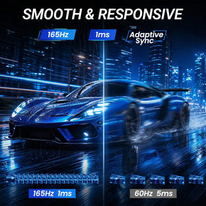 <span class=keywords><strong>Monitor</strong></span> <span class=keywords><strong>LCD</strong></span> Curvo Ultrawide con Retroiluminación LED de 165 Hz y 1 ms, Ajustable en Altura, con Relación de Aspecto 21:9, <span class=keywords><strong>Monitor</strong></span> para Gamers al por Mayor - Product Image 4