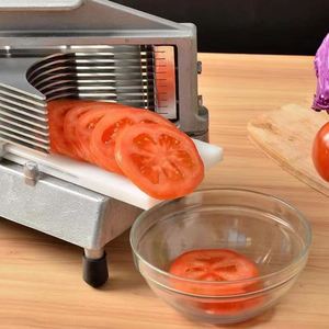 Coupe-légumes et fruits professionnel en acier inoxydable, trancheuse à tomates, machine de découpe facile à utiliser avec garantie d'un an - Product Image 4
