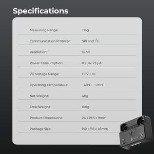Sensor de compensación de vibraciones Creality, interfaz I2C de 3 ejes para impresora 3D Ender-3 V3 KE - Product Image 4