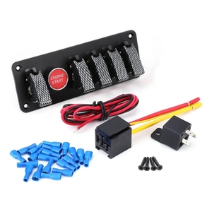 Racing <span class=keywords><strong>Car</strong></span> thuyền 12V đánh lửa bắt đầu chuyển đổi bảng điều chỉnh động cơ <span class=keywords><strong>push</strong></span> <span class=keywords><strong>button</strong></span> sợi carbon Red LED chuyển đổi thiết bị chuyển mạch - Product Image 4