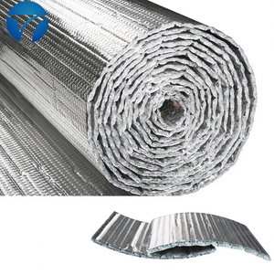 Feuille d'isolation thermique réfléchissante en aluminium à bulles personnalisée, barrière radiante, film d'isolation thermique <span class=keywords><strong>pour</strong></span> bâtiments, entrepôts - Product Image 1