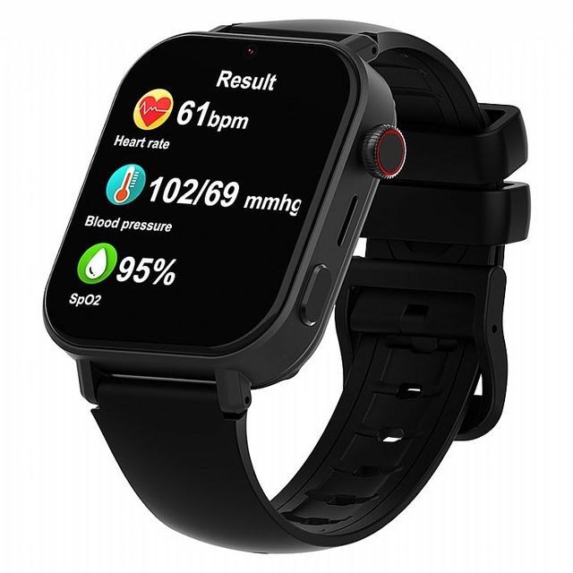 Large Screen 4G SOS Emergency Elderly Smart Watch with Fall Detection Call Function Square Shape GPS Health Monitoring