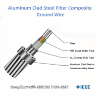 OPGW Optical Ground Wire 12-48 Core G.652D Single Mode Fiber Transmission Line Aerial Power Line Cable IEC 60794 IEEE 1138 CN