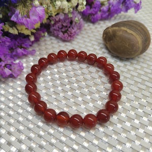 Carnelian <b>Bracelet</b> Natural Red Agate Round <b>Bead</b> <b>Bracelet</b> <b>for</b> <b>Women</b> Men Healing Energy Crystal Jewelry Daily Wear Gift Wholesale - Product Image 5