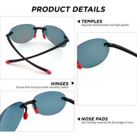 Lunettes de soleil écologiques sans monture pour hommes, femmes, unisexes, UV400, de marque, design haut de gamme, mode, sport, cyclisme