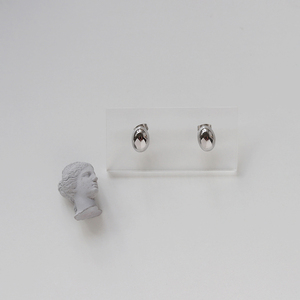 2024 New Design Anti-Allergy Titanium and Steel Hemisphere <b>Stud</b> Earrings - Product Image 2