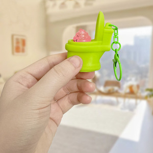 Jouet créatif de décompression à presser Jouet de boule de caca à transporter Pétrir les crottes colorées Jouets drôles de blague pour adultes et enfants Cadeaux