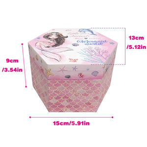 Caja Musical de Papel Ecológica de Nuevo Diseño Yiyu, Caja de Joyería de Madera de Estilo Vintage con Melodía Personalizada, Regalo para Niñas - Product Image 2