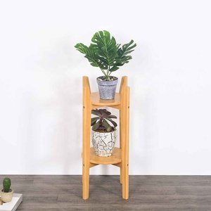 Soporte <span class=keywords><strong>de</strong></span> 2 niveles para plantas, <span class=keywords><strong>escalera</strong></span> alta para interior, maceta <span class=keywords><strong>de</strong></span> flores, esquinero <span class=keywords><strong>de</strong></span> Bambú - Product Image 2