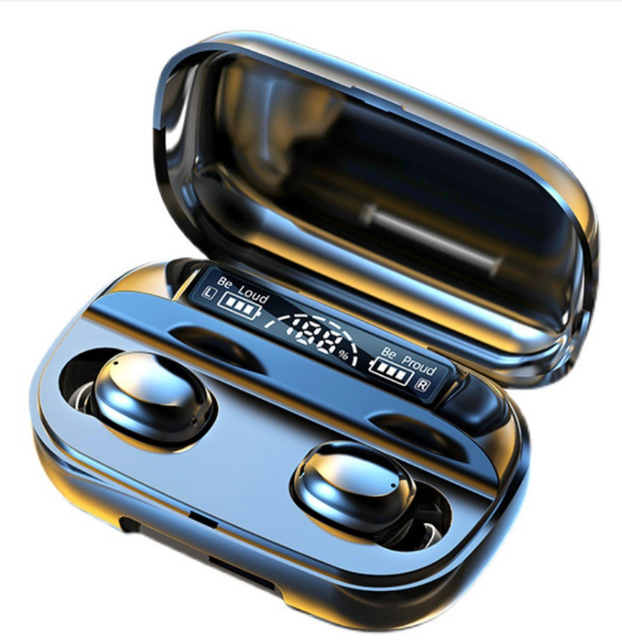 New Model True Wireless Bluetooth Headset In-ear Binaural Stereo Ultra-long Endurance TWS LED Display IPX-5 Waterproof BT 5.2