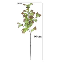 YL Branche d'arbre artificielle de haute qualité en faux chêne avec fruits, feuillage en soie, pour mariage, Noël, durable, écologique, pour intérieur