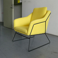 Meubles de salon au design moderne canapé en cuir chaise de loisirs fauteuil de salon nordique hall d'hôtel chaise d'appoint en cuir