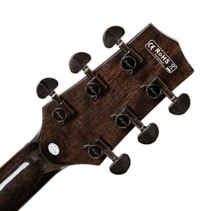 <span class=keywords><strong>Guitarra</strong></span> acústica Black Beauty Mollo BK con tapa de abeto y diapasón de madera de laurel-Alta calidad - Product Image 3