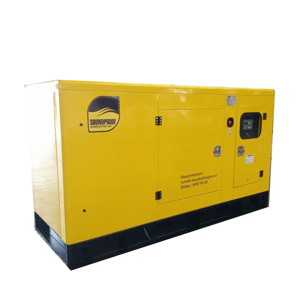 Générateur diesel électrique insonorisé de puissance 30kw refroidi à l'eau 1000 heures de fonctionnement 60dba à 7m générateur silencieux de puissance Univ