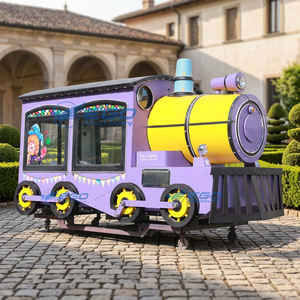 Camions de restauration mobiles commerciaux entièrement équipés, style locomotive de dessin animé, pour café, tacos et restauration rapide - Product Image 1