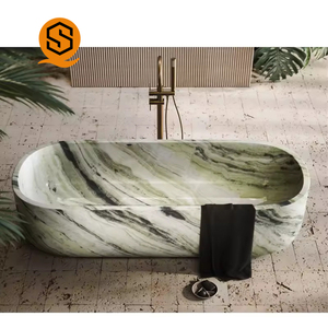 Shinestone Usine Naturel Poli Jade Vert Tablier En <span class=keywords><strong>Pierre</strong></span> Artificielle pour Hôtel Salles De Bains Trempage Douche <span class=keywords><strong>Baignoire</strong></span> Whirlpool - Product Image 2