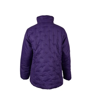 Caldo di vendita di Design moderno di moda al di fuori del cappotto invernale termico viola delle donne - Product Image 3