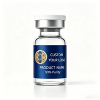 Étiquettes personnalisées imprimées pour flacons de peptides 2ml 5ml 10ml, autocollants adhésifs pour la gestion du poids et le bien-être corporel