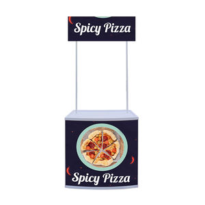 المحمولة منضدة ترويج الجدول طوي كشك شاشة عرض تجارية حامل شعارات - Product Image 2