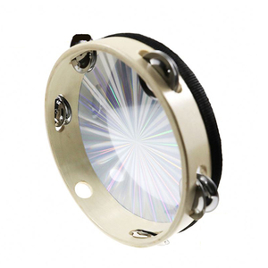 Bán buôn nhấp nháy trẻ em Tambourine 6/8 inch orff bộ gõ nhạc cụ nhạc đệm bằng gỗ Tambourine - Product Image 5