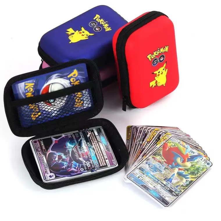 Carrying case for Pokemon Hard-Shell Game Cards Binder Holder Trading Card Storage Box Holds 400 Cards
