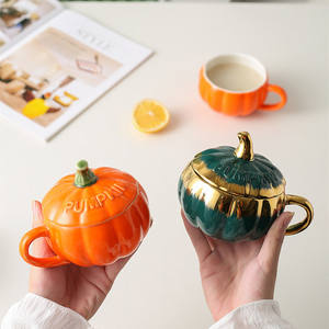 ถ้วยใส่ฟักทองสีส้มทำจากเซรามิกแก้วใส่ข้าวโอ๊ตใส่อาหารเช้าบะหมี่กึ่งสำเร็จรูปชามไข่พร้อมฝาปิด - Product Image 3