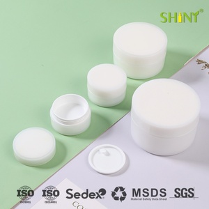 Hũ nhựa PP hai lớp cao cấp có nắp, dùng đựng kem dưỡng da & kem mắt, dung tích 10g-50g, màu trắng - Product Image 2