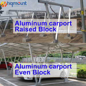 Kit d'abri <span class=keywords><strong>solaire</strong></span> en aluminium pour 2 espaces d'abri de voiture Pergola - Product Image 4