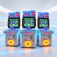Máquina de Juego de Pesca Operada con Monedas para 1-2 Jugadores, Equipo de Juego de Simulación Arcade para Niños para Centros de Entretenimiento