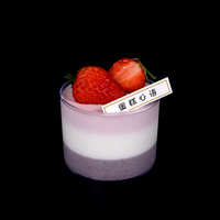 Conteneurs en plastique PP transparent carrés en gros, épaisseur 0,02 mm, gobelet à mousse, boîte à dessert tiramisu, boîte à pudding, boîte à gâteau cube, biscuit