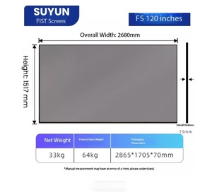 Projecteur laser à ultra courte focale avec écran Fresnel anti-reflet ultra-fin de 100 pouces à 8 couches, le meilleur de Chine - Product Image 3