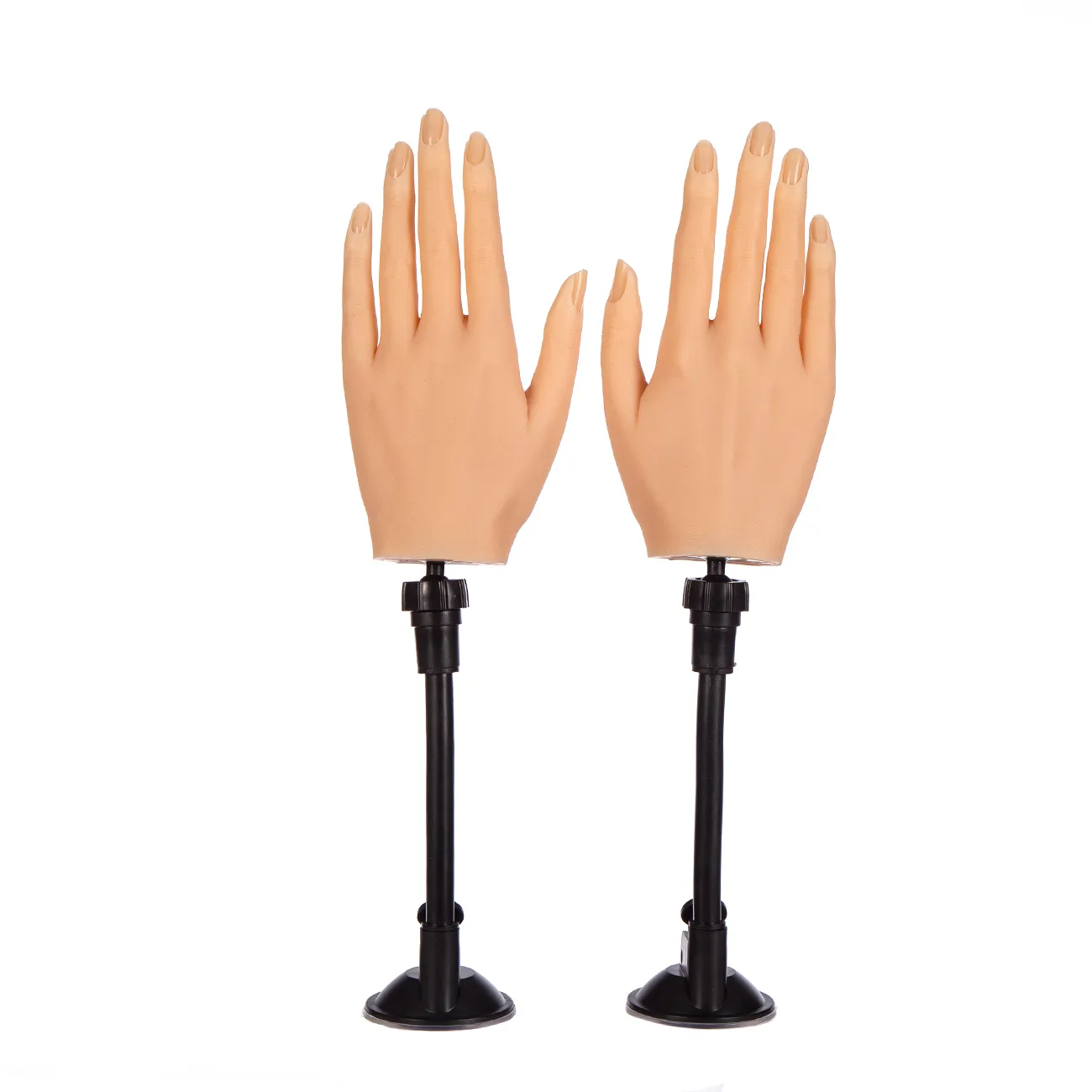 Human Head Silicone Mannequin Hand Display Nail finger Silicone Professional Practice Nail Coloring Display Furnishing supplies