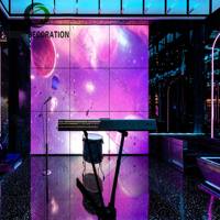 Design d'intérieur de boîte de nuit de luxe, comptoir de bar personnalisé, éclairage LED, cabine DJ, ensemble de meubles de bar pour événements festifs