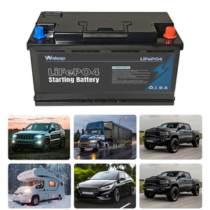 12V 90Ah Lithium-Autostarterbatterie mit Leistungsanzeige, IP65 Wasserdicht, 1100CCA Hohe Entladestromstärke für Geländefahrzeuge - Product Image 1
