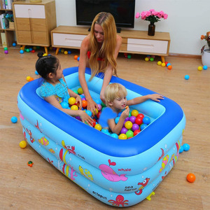 <span class=keywords><strong>Piscine</strong></span> gonflable en PVC facile à installer, à montage rapide, avec fond à bulles pour adultes et enfants, utilisation à domicile ou en extérieur - Product Image 2