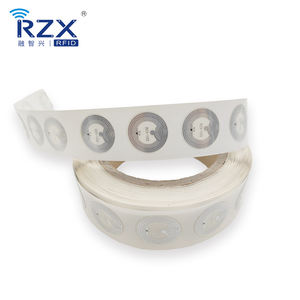 सस्ता 13.56mhz राउंड प्रोग्राम योग्य <span class=keywords><strong>nfc</strong></span> dia 25 मिमी रोल गीला innfc स्मार्ट स्टिकर टैग - Product Image 4