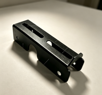 Fabrication de tôles en Chine, découpe laser CNC personnalisée + pliage, échantillons, sablage, revêtement en poudre noir mat