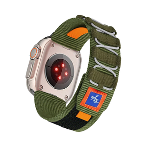 Correa Deportiva de Nailon Tejido para Apple Watch Ultra, Tamaños de 9mm, 5mm, 2mm y 6mm, Brazalete Metálico Amarillo para iWatch Series 9, 8, 7, 6, 5 y SE - Product Image 4