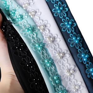 Hijab à fleurs personnalisé en mousseline de soie pour femmes écharpe avec broderie florale mode musulmane foulards Islam bandeau châle Ramadan voile - Product Image 4