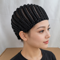 Bonnet tressé pour perruque, filet à cheveux ajustable pour tresses, outil d'extension capillaire, fournitures de fabrication de perruques