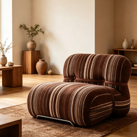 Canapé moderne une place en bois écologique, directement de l'usine, pour salon, hôtel, appartement, conception personnalisée, fabricant