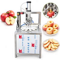 Machine automatique à retirer le cœur et à couper les pommes en acier inoxydable pour la transformation des fruits