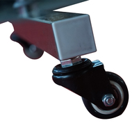 Chariot médical chirurgical YongFa YFQ022 en acier inoxydable sur mesure avec 4 roulettes et freins, couleur argent