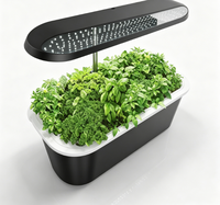 Jardin hydroponique de comptoir avec lumière LED réglable, kit de culture de plantes d'intérieur pour la cuisine à domicile