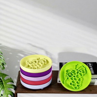 Gamelle anti-glouton en silicone de qualité alimentaire en forme de raisin, directement de l'usine, pour l'alimentation des chiens
