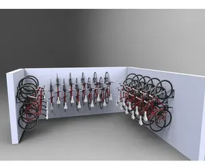 Support mural pour vélo, système de rangement pour vélo, crochet vertical pour vélo, pour abri intérieur, facile à <span class=keywords><strong>accrocher</strong></span>/détacher, support robuste - Product Image 5