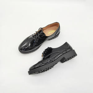 <span class=keywords><strong>Zapatos</strong></span> <span class=keywords><strong>de</strong></span> vestir formales <span class=keywords><strong>escolares</strong></span> <span class=keywords><strong>de</strong></span> <span class=keywords><strong>charol</strong></span> suave negro <span class=keywords><strong>de</strong></span> estilo británico, <span class=keywords><strong>zapatos</strong></span> Oxford con cordones <span class=keywords><strong>de</strong></span> suela duradera <span class=keywords><strong>para</strong></span> <span class=keywords><strong>mujer</strong></span> - Product Image 2