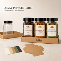 Set de Especias de Marca Privada con Anís Estrellado, Canela en Barra y Hojas de Laurel, Empaque OEM